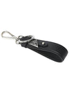 Saffiano Leather Key Holder Black - PRADA - BALAAN 3