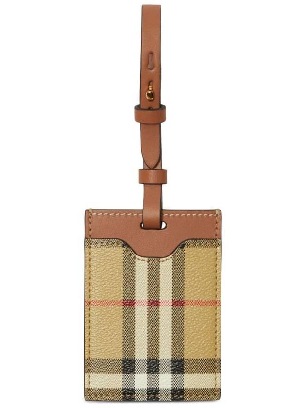 Check Luggage Tag Beige - BURBERRY - BALAAN 5