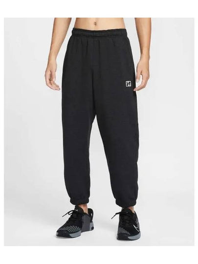 Gym Heritage Dri Fit Fleece Fitness Track Pants Black - NIKE - BALAAN 2