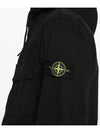 Cotton Twill Stretch Hooded Jacket Black - STONE ISLAND - BALAAN 6