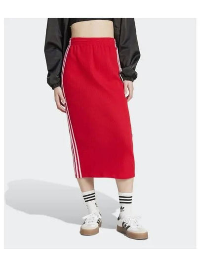 Adicolor Knit H Line Skirt Red - ADIDAS - BALAAN 2