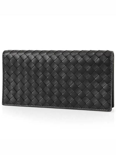 Intrecciato Continental Long Wallet Black - BOTTEGA VENETA - BALAAN 2