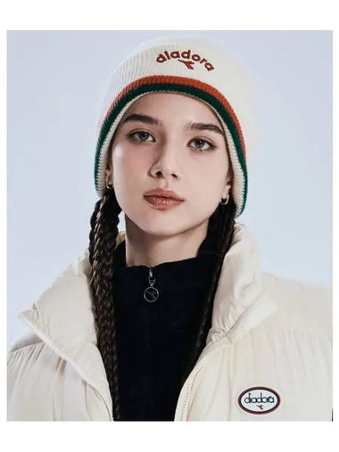 Diadora arch logo beanie IVORY - DIADORA - BALAAN 1