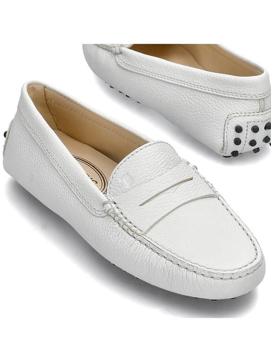 Women's Gommino Leather Driving Shoes White - TOD'S - BALAAN 2