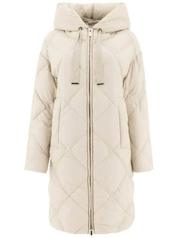 TREFE Quilted Hooded Padded Jacket Sand 2429496075 081 - MAX MARA - BALAAN 1