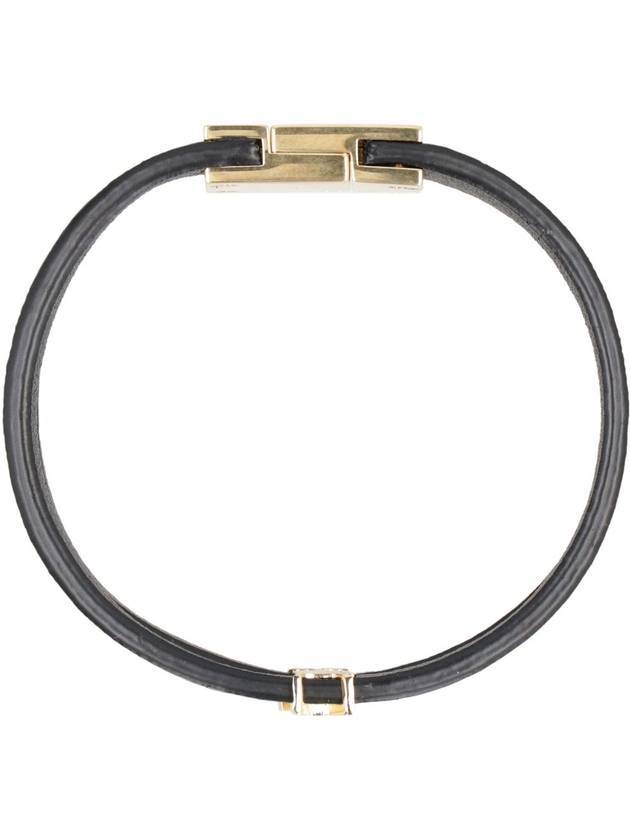 Cassandre Double Strand Bracelet Black - SAINT LAURENT - BALAAN 5