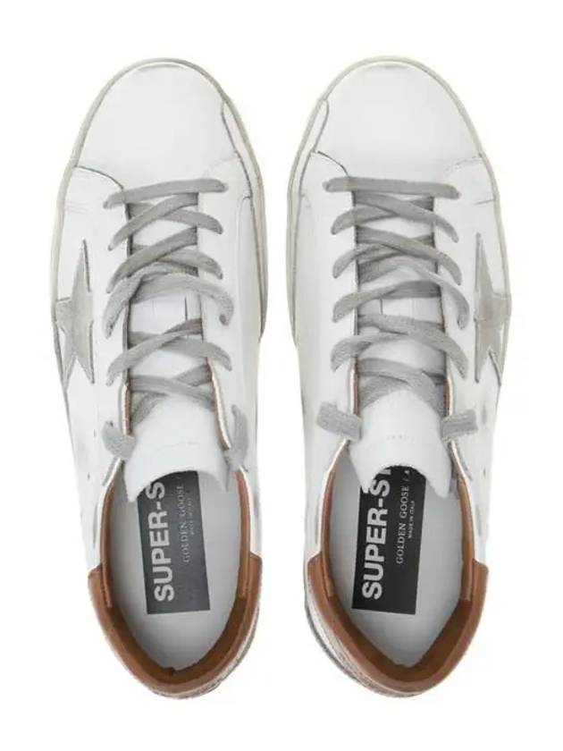 Brown Tab Superstar Classic Low Top Sneakers White - GOLDEN GOOSE - BALAAN 6