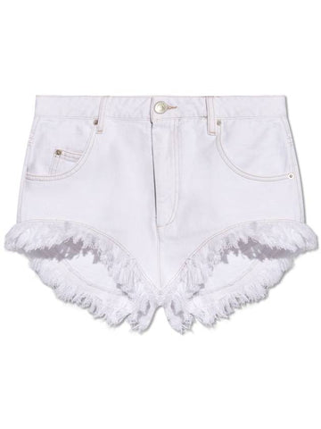 Isabel Marant ‘Eneidao’ Denim Shorts, Women's, White - ISABEL MARANT - BALAAN 1