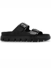 Arizona Chunky Leather Slippers Black - BIRKENSTOCK - BALAAN 3