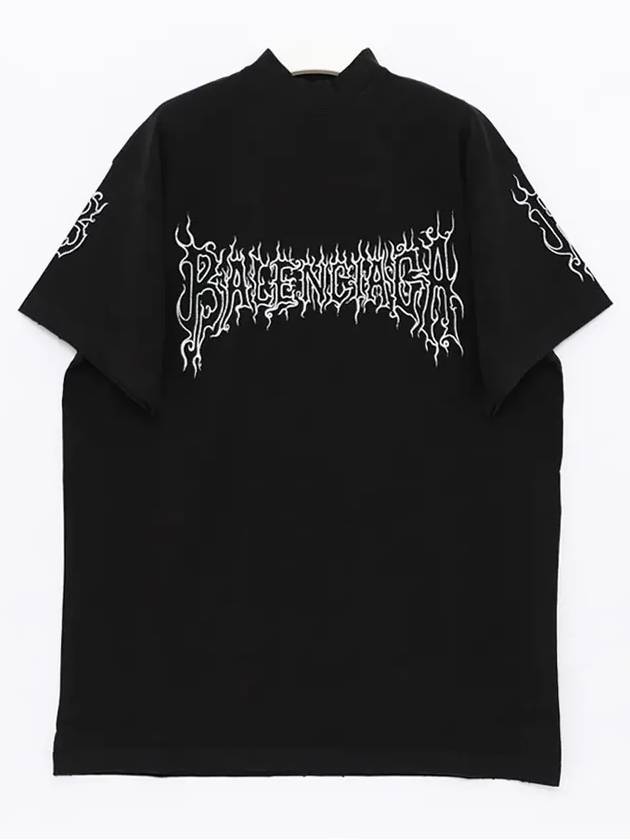 Darkwave Cotton Short Sleeve T-Shirt Black - BALENCIAGA - BALAAN 3