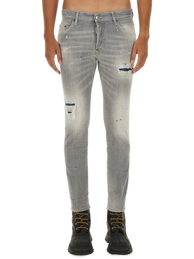 Skater Denim Jeans Grey - DSQUARED2 - BALAAN 2