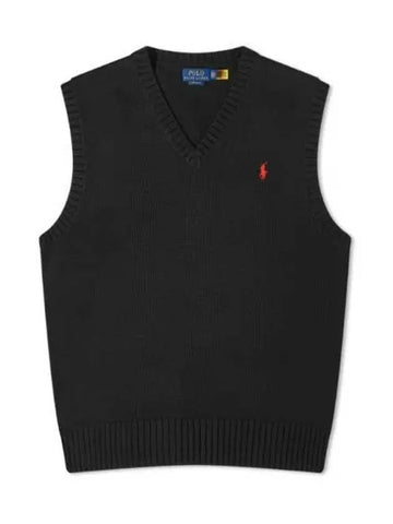 POLO RALPHLAUREN pony logo embroidered knit vest 710A33366001 - POLO RALPH LAUREN - BALAAN 1