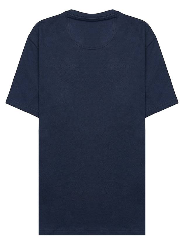 Men's Logo Print Short Sleeve T-Shirt Navy - BARBOUR - BALAAN 3