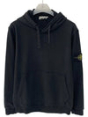 Wappen Patch Classic Fleece Hoodie Black - STONE ISLAND - BALAAN 2