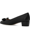 VARA 1 matte pumps heel black 0765658 - SALVATORE FERRAGAMO - BALAAN 3