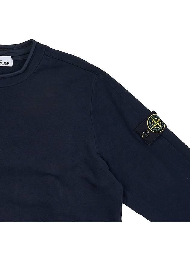 Stretch Cotton Fleece Mock Turtleneck Sweatshirt Navy - STONE ISLAND - BALAAN 5