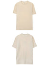 Classic Back Logo Cotton Short Sleeve T-Shirt Ecru - Y-3 - BALAAN 6