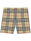 Kids Vintage Check Cotton Shorts Venage - BURBERRY - BALAAN 2