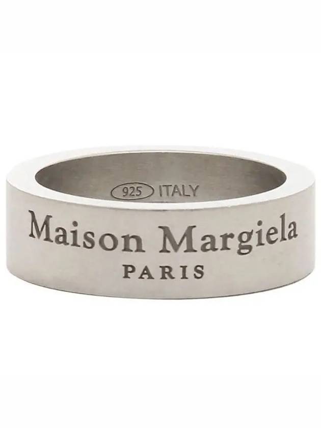 Logo Medium Ring Matte Silver - MAISON MARGIELA - BALAAN 2