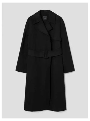 Women s Double Wool Cashmere Long Wrap Trench Black Domestic Product GM0024072399635 - THEORY - BALAAN 1