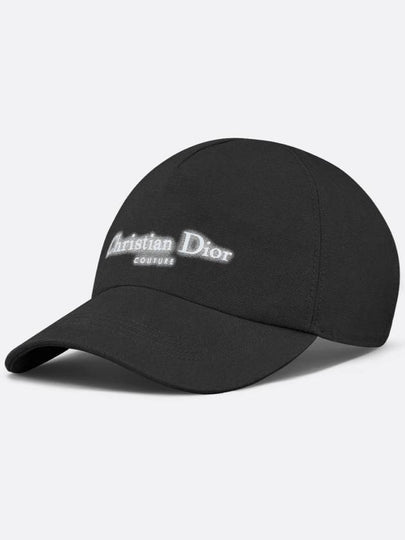 Halo Effect Logo Couture Ball Cap Black - DIOR - BALAAN 2