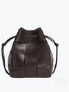 Intrecciato Cassette Small Bucket Bag Fondente - BOTTEGA VENETA - BALAAN 2