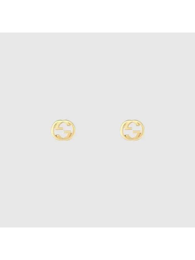 Interlocking G Stud Earrings Gold - GUCCI - BALAAN 1