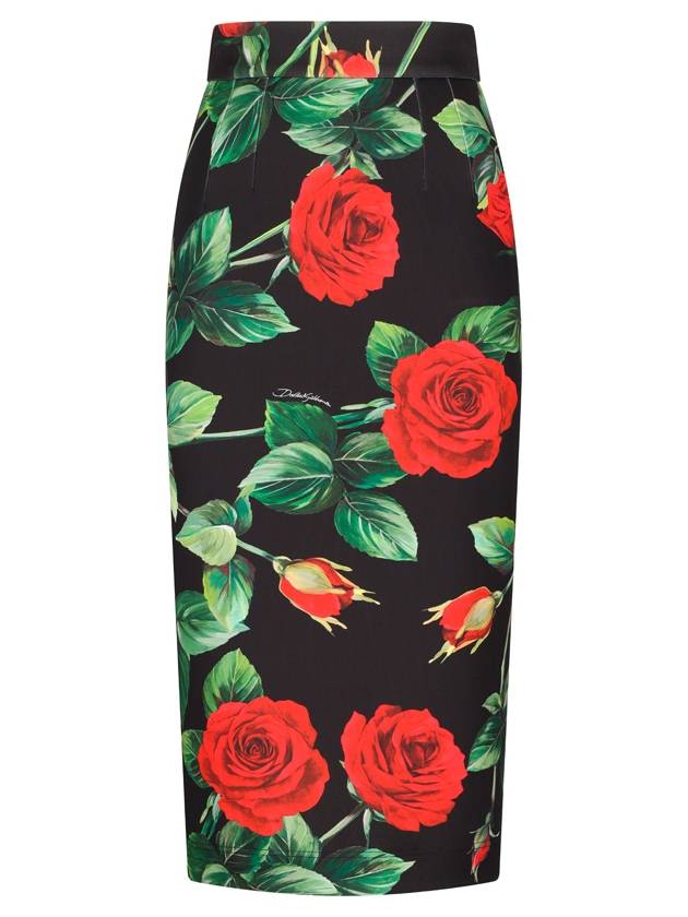 ROSE PRINT SKIRT - DOLCE&GABBANA - BALAAN 1