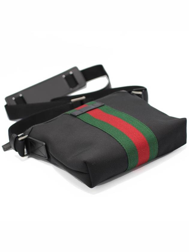 Stripe Messenger Bag Black - GUCCI - BALAAN 4