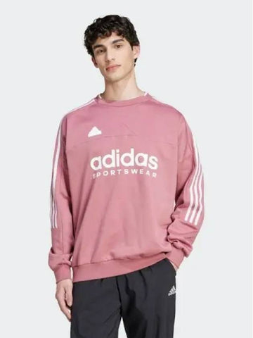 Men s T shirt Fleece Crew Neck PRECRIwhite - ADIDAS - BALAAN 1