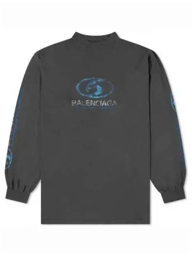 Surfer Long Sleeve T-Shirt Grey - BALENCIAGA - BALAAN 2