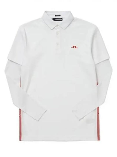 Liam Regular Fit Long Sleeve Polo Shirt White - J.LINDEBERG - BALAAN 2