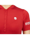 Women's Golf Serafino Classic Short Sleeve PK Shirt Red - HYDROGEN - BALAAN 10