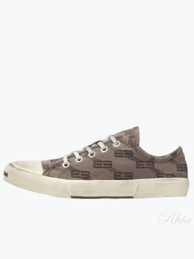 BB Monogram Low-Top Sneakers Grey - BALENCIAGA - BALAAN 2