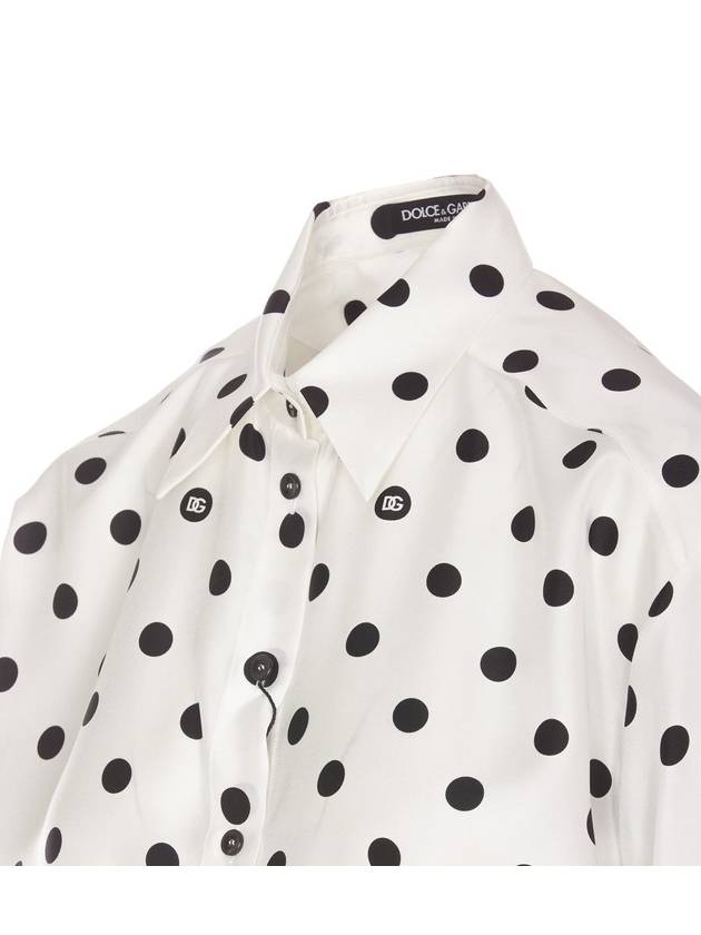 Polka dot silk shirt F5S31TIS1VI - DOLCE&GABBANA - BALAAN 4