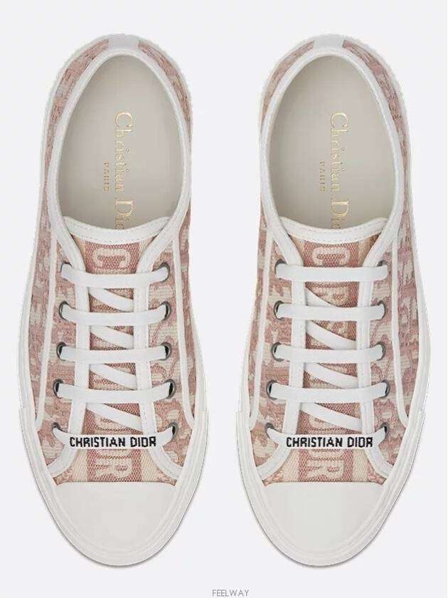 Walk'N'Dior Oblique Low Top Sneakers Nude - DIOR - BALAAN 4