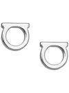 Gancini Earings Silver - SALVATORE FERRAGAMO - BALAAN 3