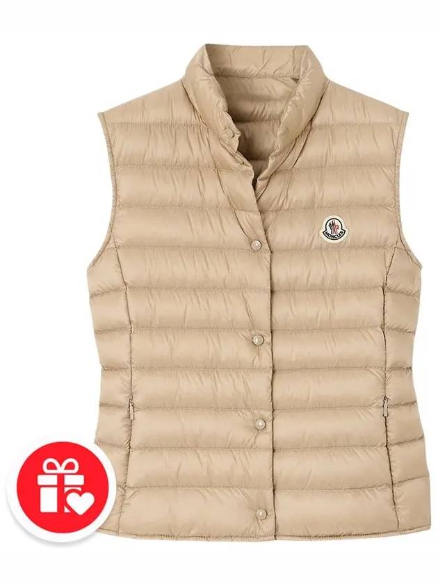 Liane Logo Patch Down Vest Ivory - MONCLER - BALAAN 8