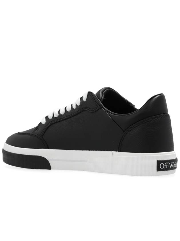 vulcanized contrast tag leather sneakers OMIA293S24LEA0011001 - OFF WHITE - BALAAN 6