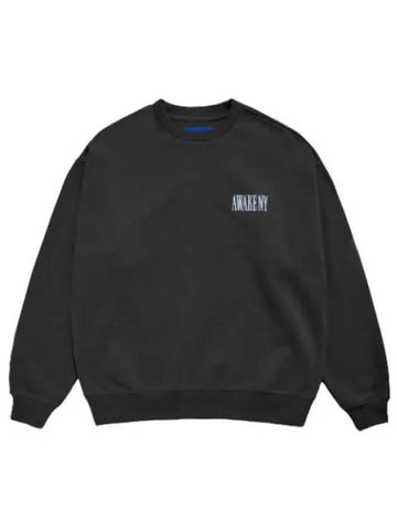 Crew neck black t shirt sweatshirt - AWAKE NY - BALAAN 1