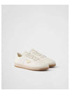 Downtown Nappa Leather Low Top Sneakers Ivory - PRADA - BALAAN 2