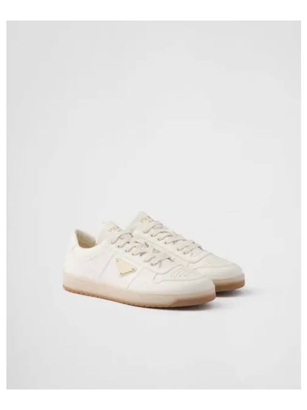 Downtown Nappa Leather Low Top Sneakers Ivory - PRADA - BALAAN 2