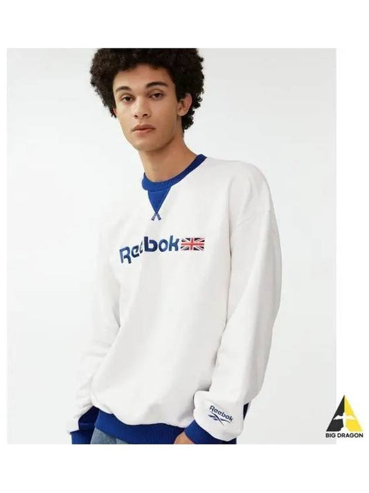 Union Jack color scheme sweatshirt white - REEBOK - BALAAN 1