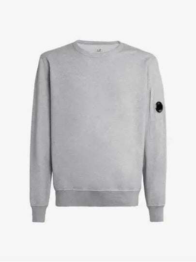 Light Fleece Sweatshirt Grey Melange - CP COMPANY - BALAAN 2