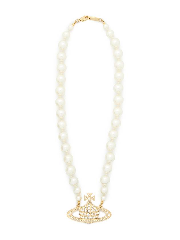 One Row Pearl Bas Relief Necklace Gold - VIVIENNE WESTWOOD - BALAAN 3