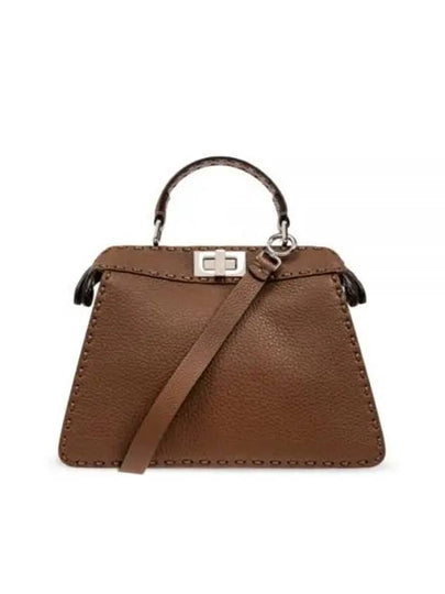 Peekaboo I See You Small Tote Bag Brown - FENDI - BALAAN 2