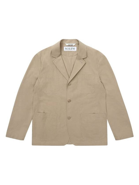 Work Wear Jacket Beige SW22JK02BI - SOLEW - BALAAN 1