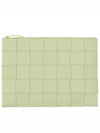 Cassette Intrecciato Medium Clutch Bag Lemon Washed - BOTTEGA VENETA - BALAAN 1