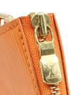 Orange Epi Leather Gold Pochette Accessory Pouch Shoulder Bag M5298H - LOUIS VUITTON - BALAAN 8