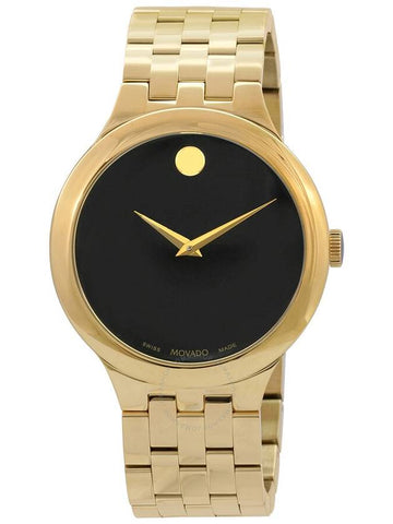 Movado Veturi Quartz Black Museum Dial Unisex Watch 0607417 - MOVADO - BALAAN 1